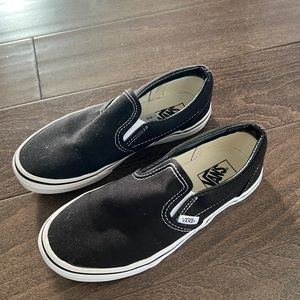 Kids Black Slip-On Vans